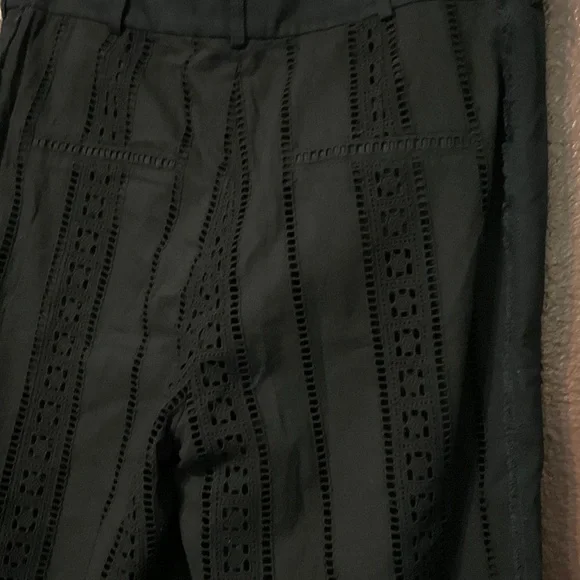 Veronica Beard Leta gaucho Women's Black Wide-Leg Pants - Picture 11 of 16